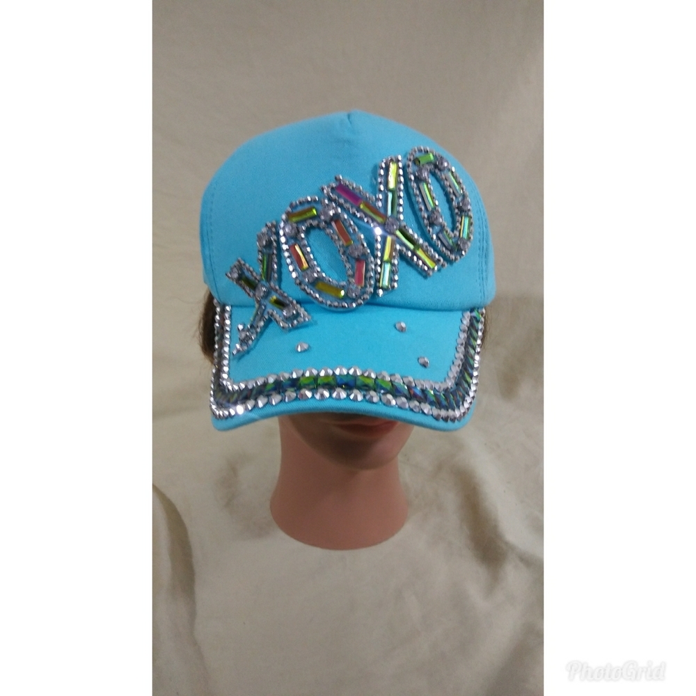 Women Bling Rhinestone Hat